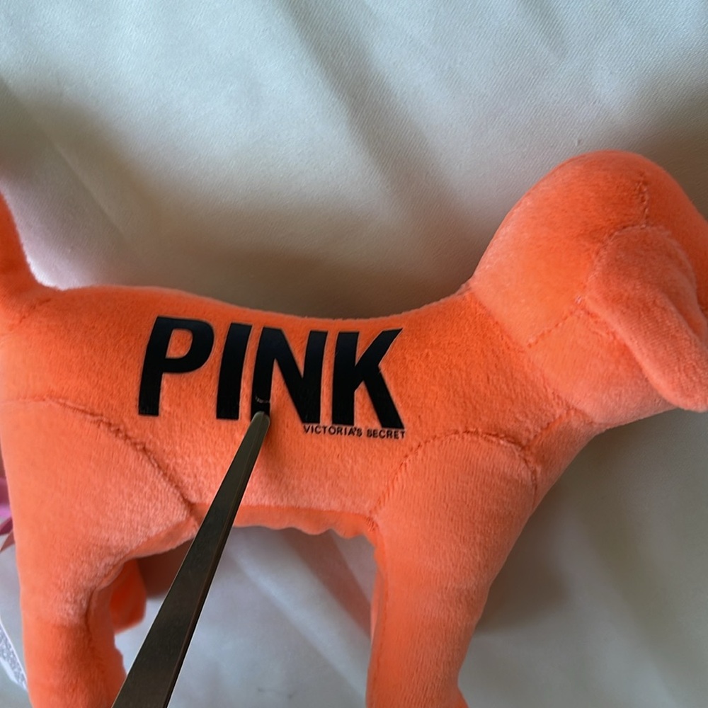 1401- NWOT VS PINK- neon orange PINK dog - Picture 7 of 7